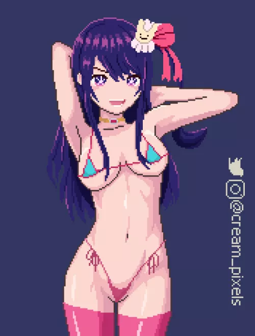 Ai Hoshino in hot pixels 