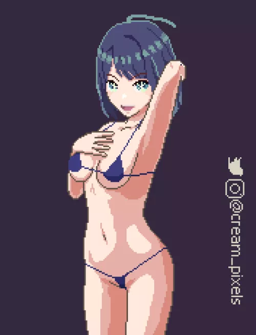 Akane Kurokawa in hot pixels