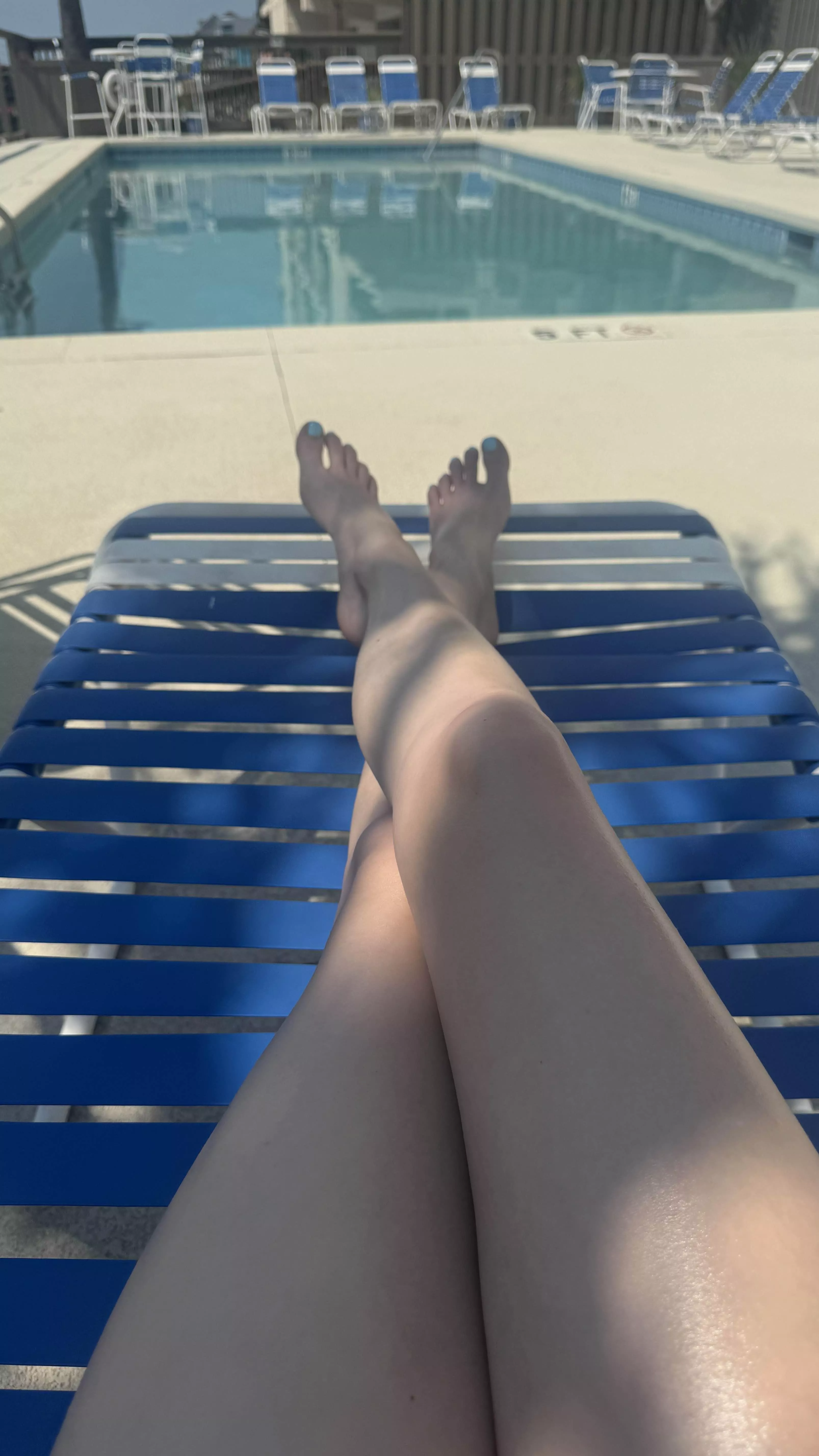 Feet at the pool 