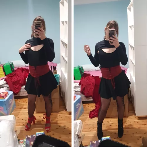 Hey! Help me decide what shoes? 🖤 