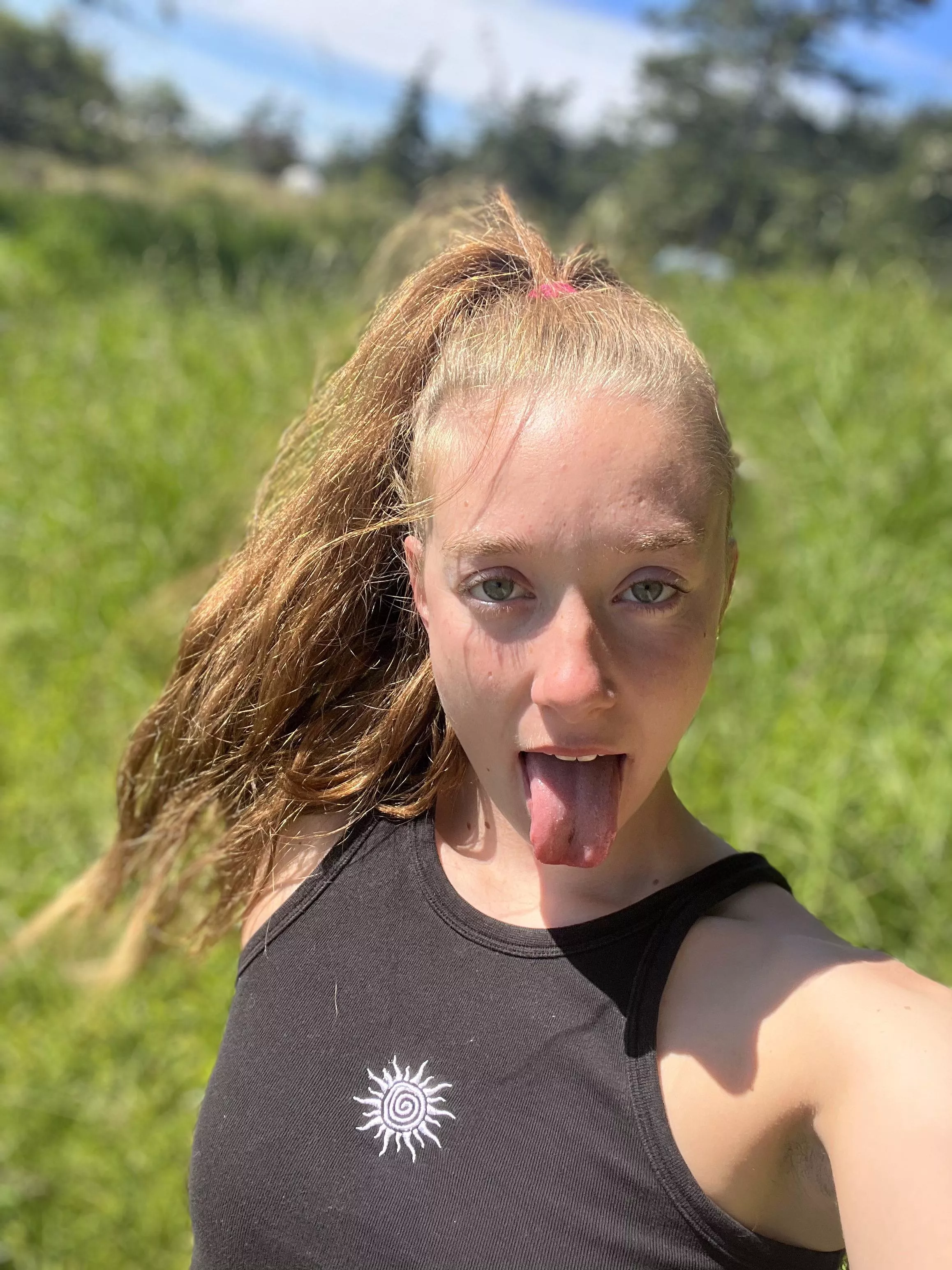 I look at you straight in the eye while swallowing it