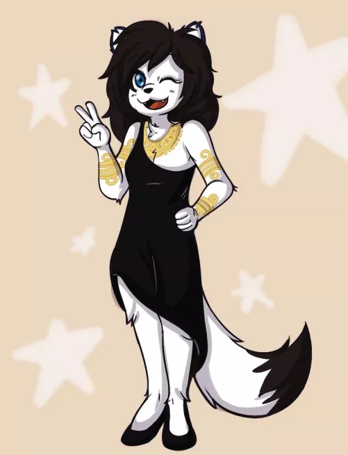 i never see ferret fursonas, so here’s me! how many other ferrets we got in this sub??? (art by Mintsheep, 2018)