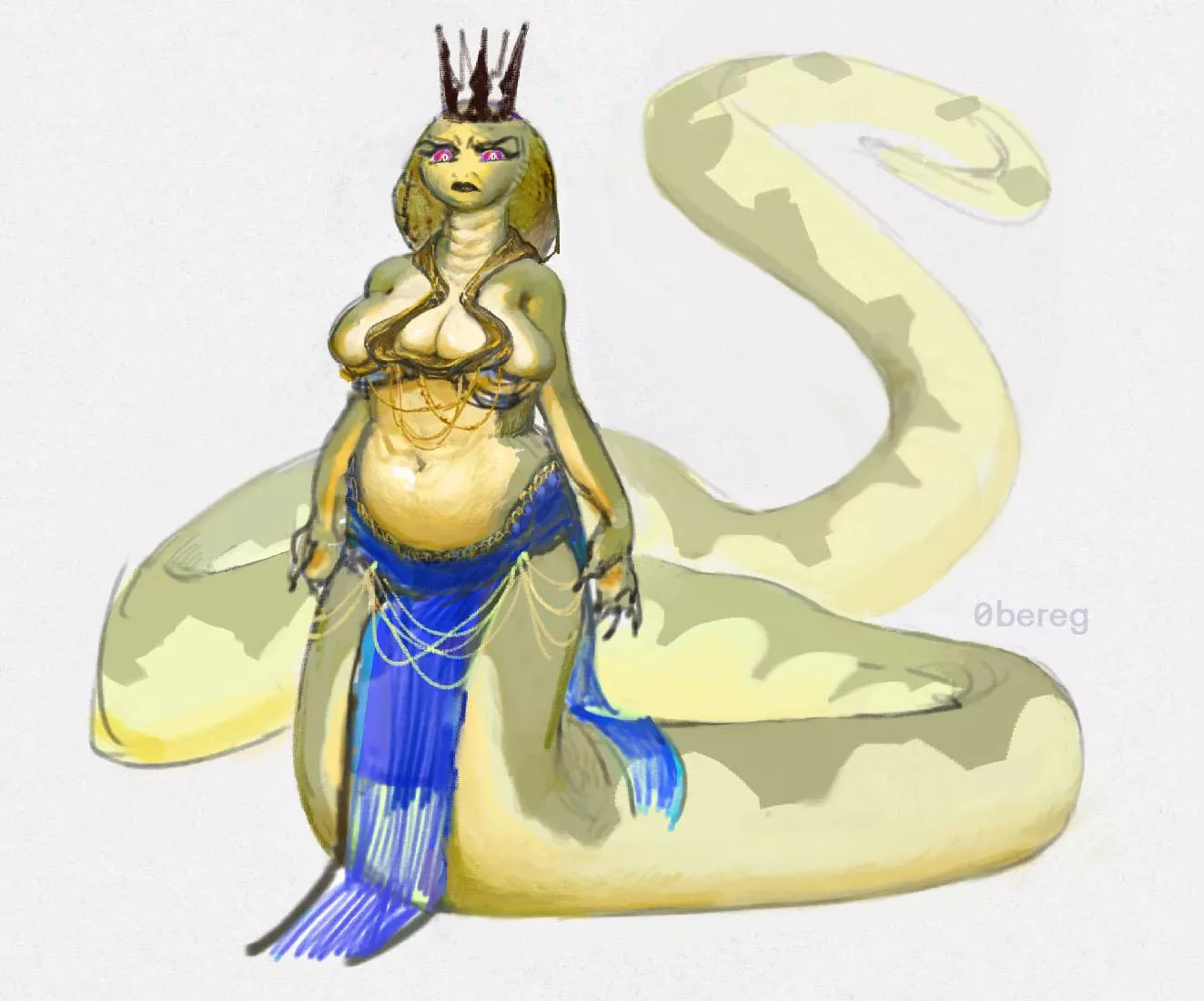 Lamia Queen Concept for Isekai VN (0bereg)