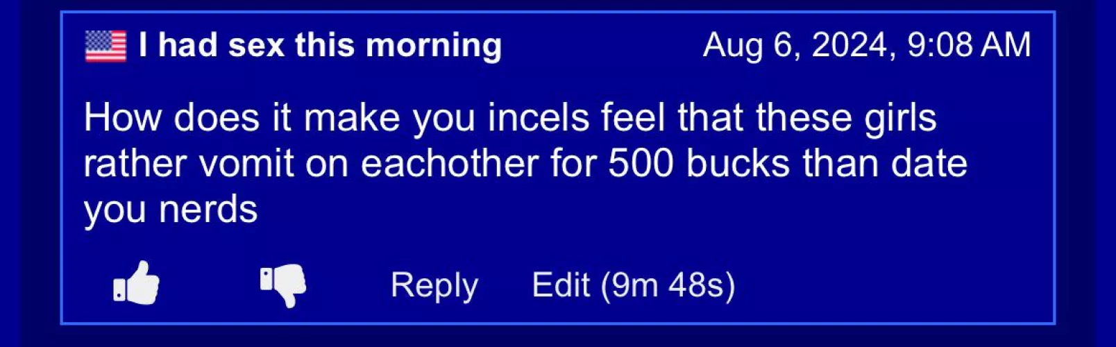 lol, this is going to get hella downvotes 