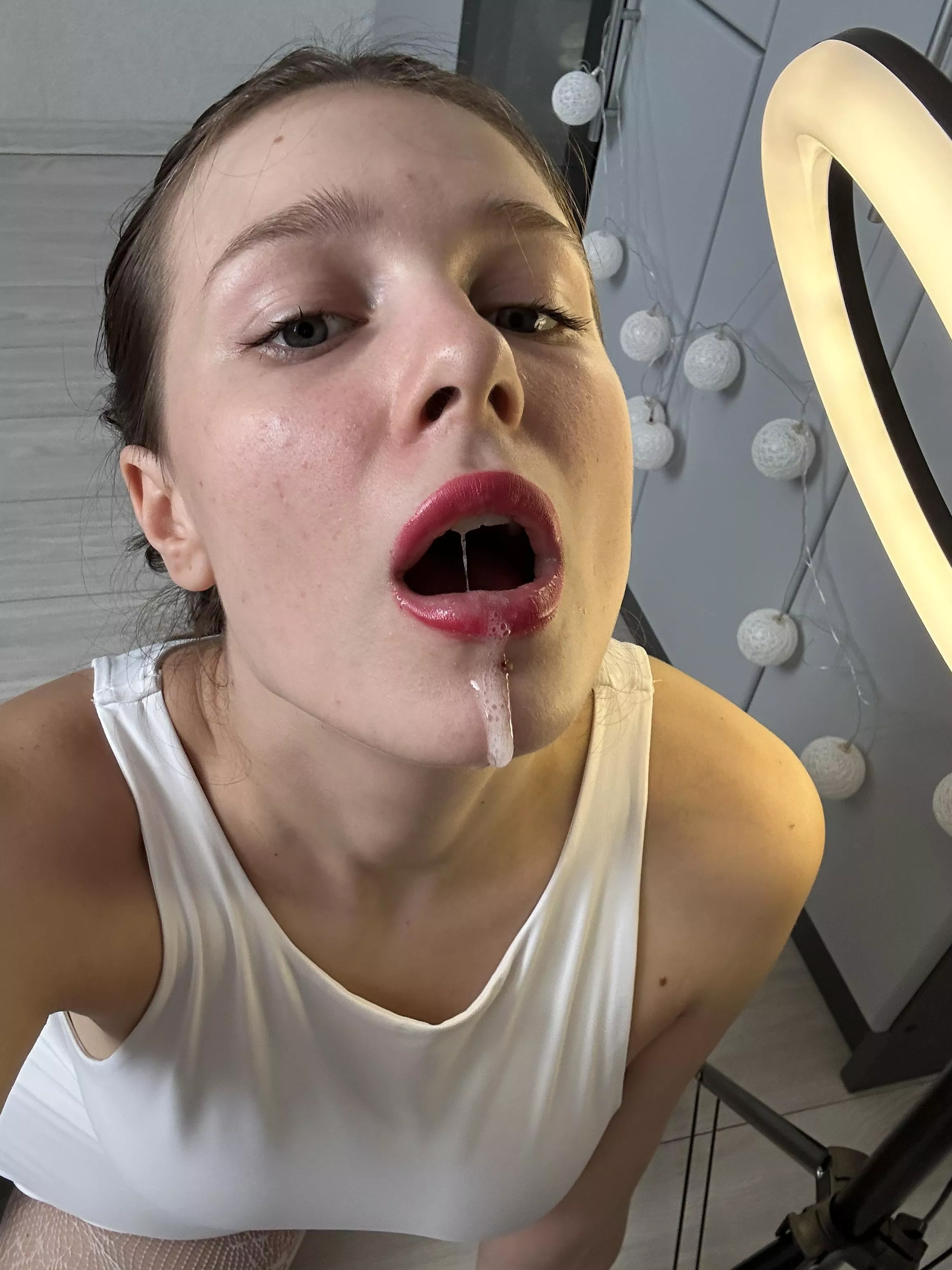 Spit on me, please, it's so hot