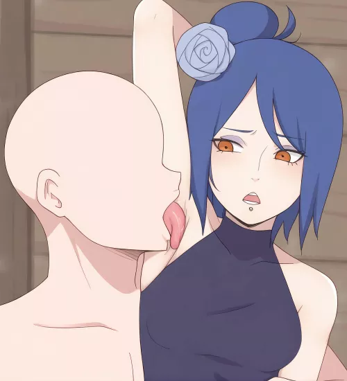 Tasting Konan's armpits