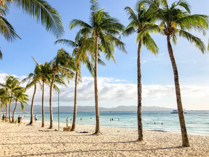 the beautiful view in the Boracay Philippines