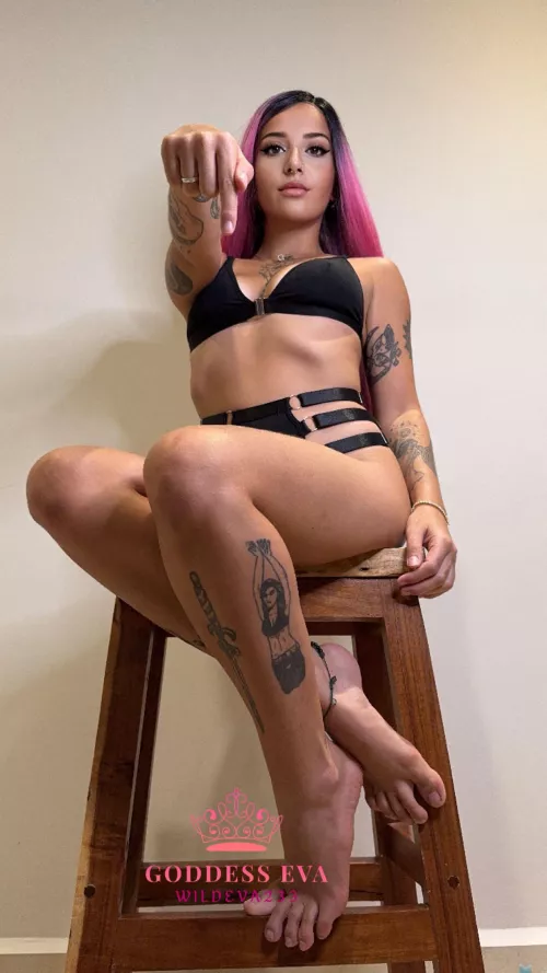 You are going to end up always here, on your knees for me