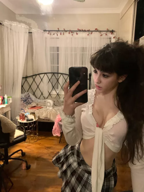 all dressed up for the party but kinda just want to stay home with u <3