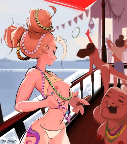 Having a little carefree fun on Mardi Gras (Philtomato)