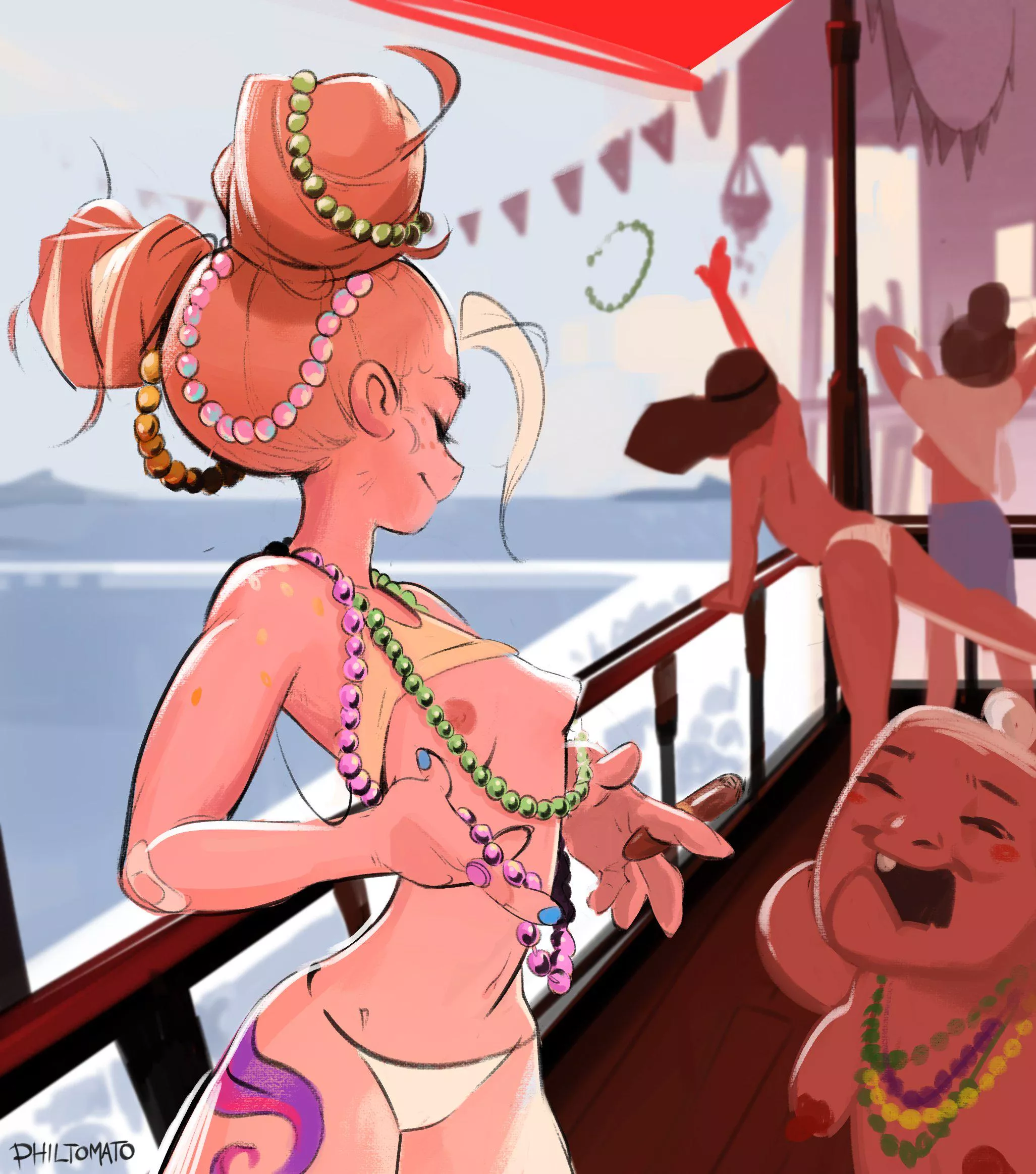 Having a little carefree fun on Mardi Gras (Philtomato)