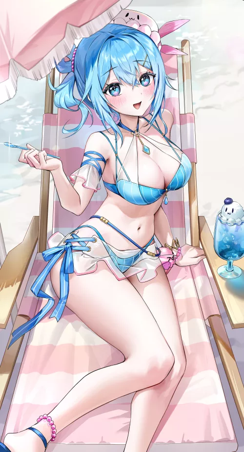 Looking good in blue