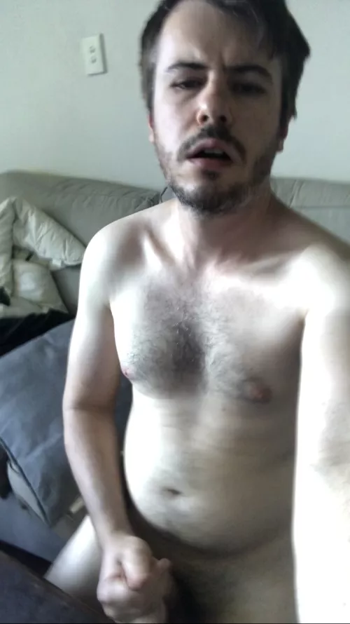 Playing with myself on the couch 