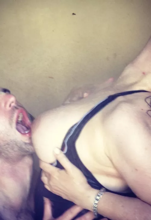 Shower fun side boob