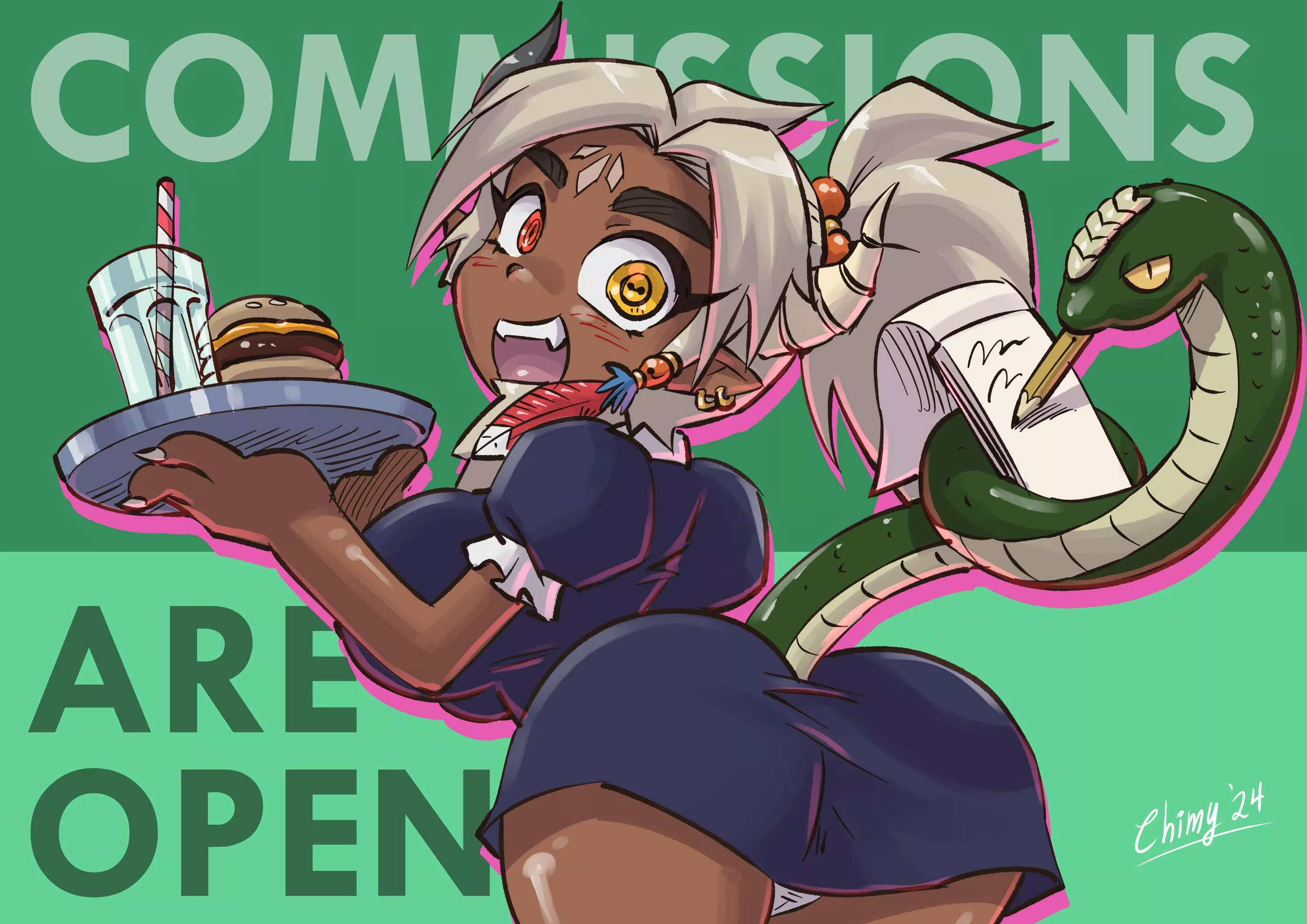 Waitress Chimy: Comms OPEN
