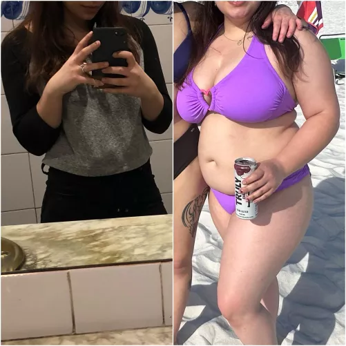 What a lot of overindulging does to you. 🤤🥵