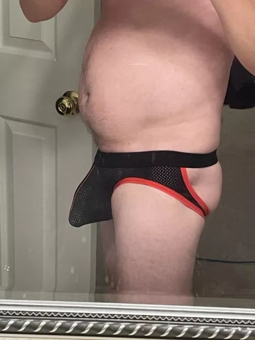 Bulging my jockstrap out