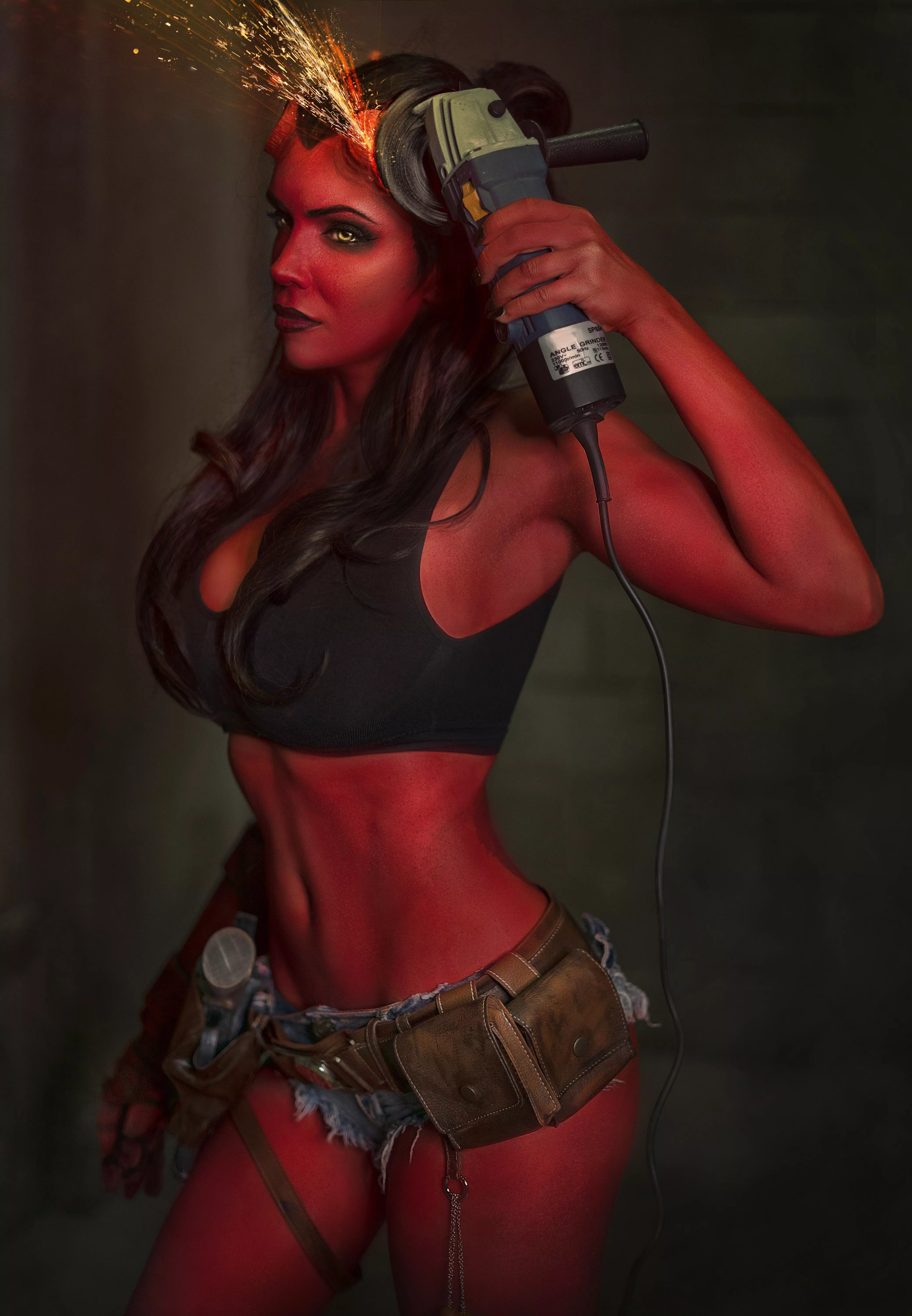 Fem Hellboy by Octokuro