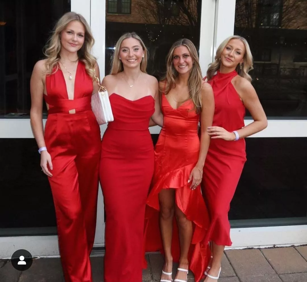 Girls in red