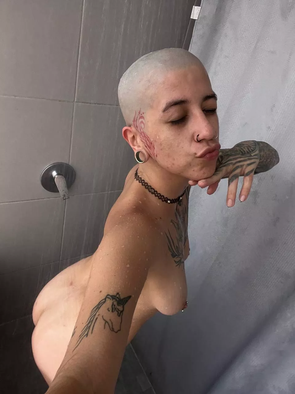 I recorded my first time shaving my head, how do I look? 