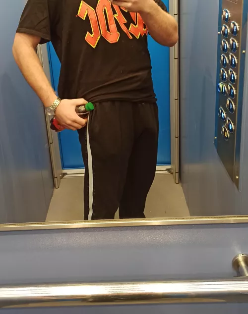 Just waiting in elevator softly.