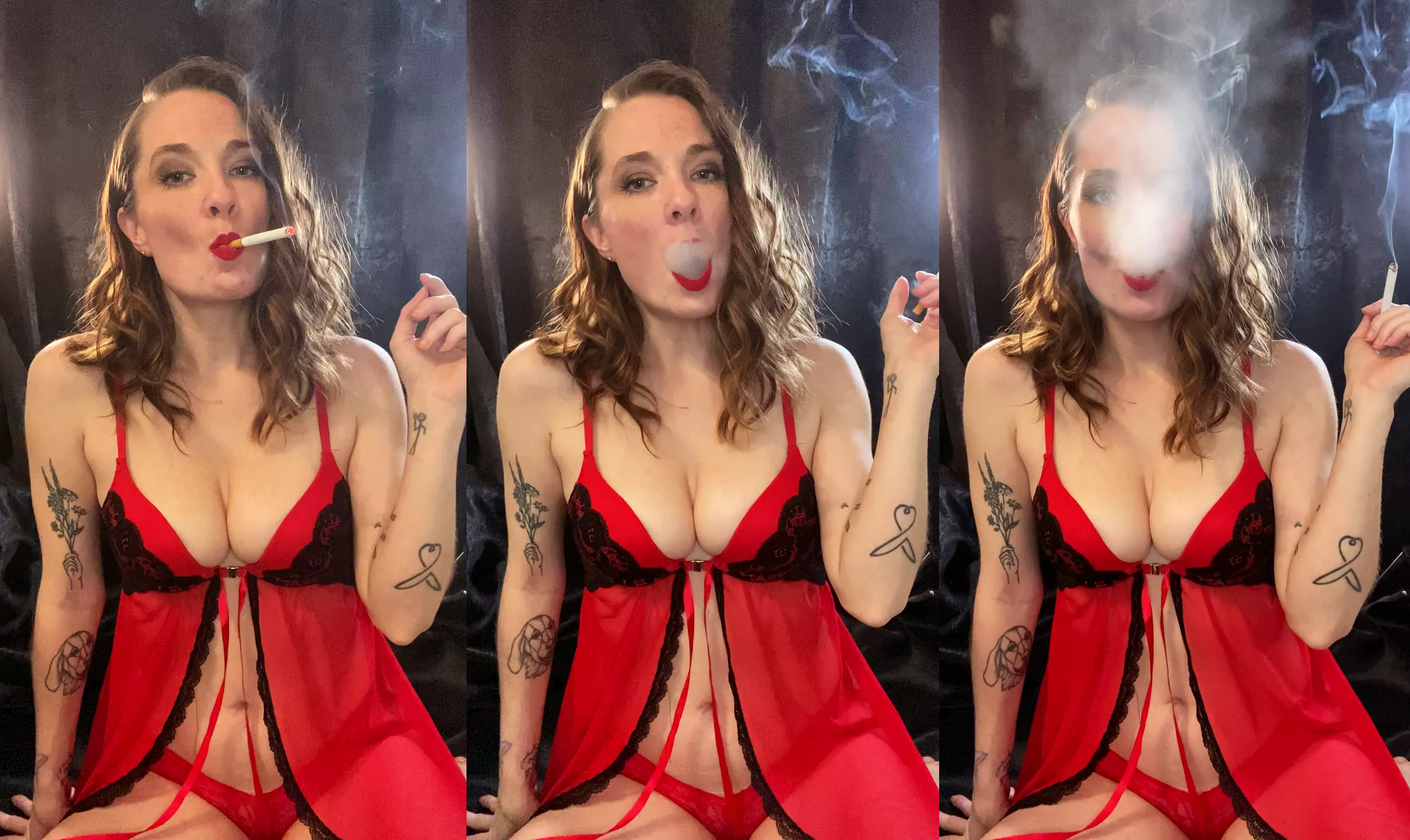 No matter how much smoke I pull into my lungs, it never feels like enough. They beg me to light another cigarette. I love being this addicted.