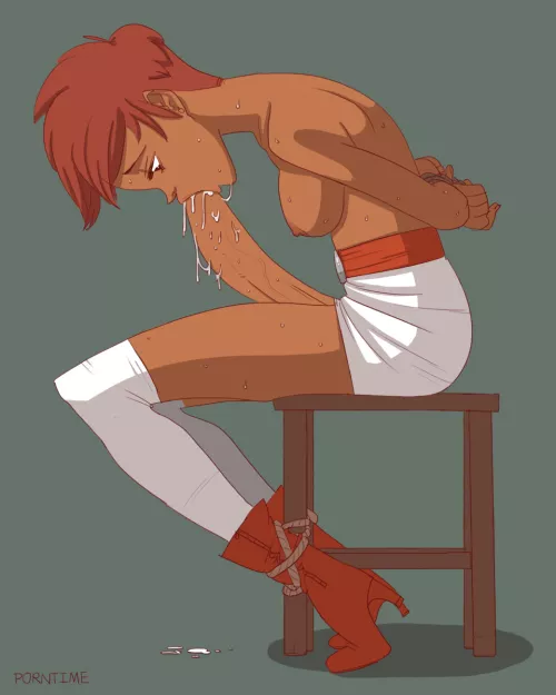 Tied up Self Suck (PornTime)