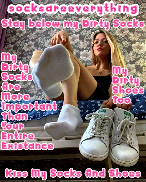 You must stay below my dirty socks you stupid beta loser! My socks are worth more than your entire existance!