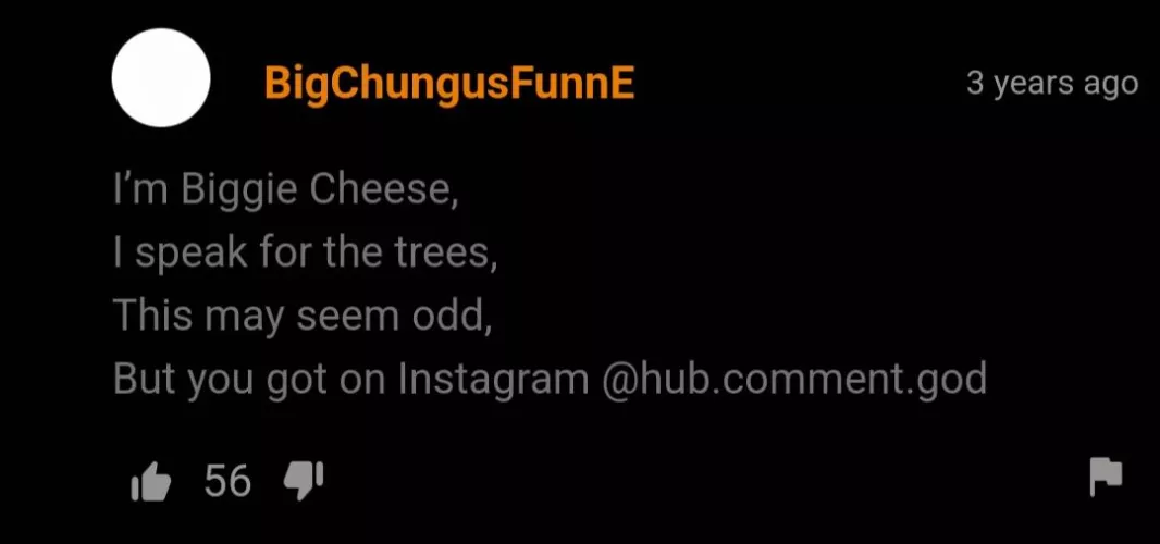 Biggie Cheese has a Pornhub account