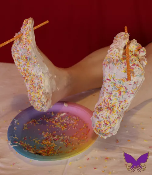 Finessing my creamed feet