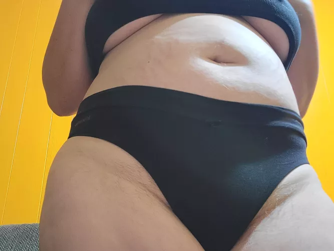 full bush under these panties