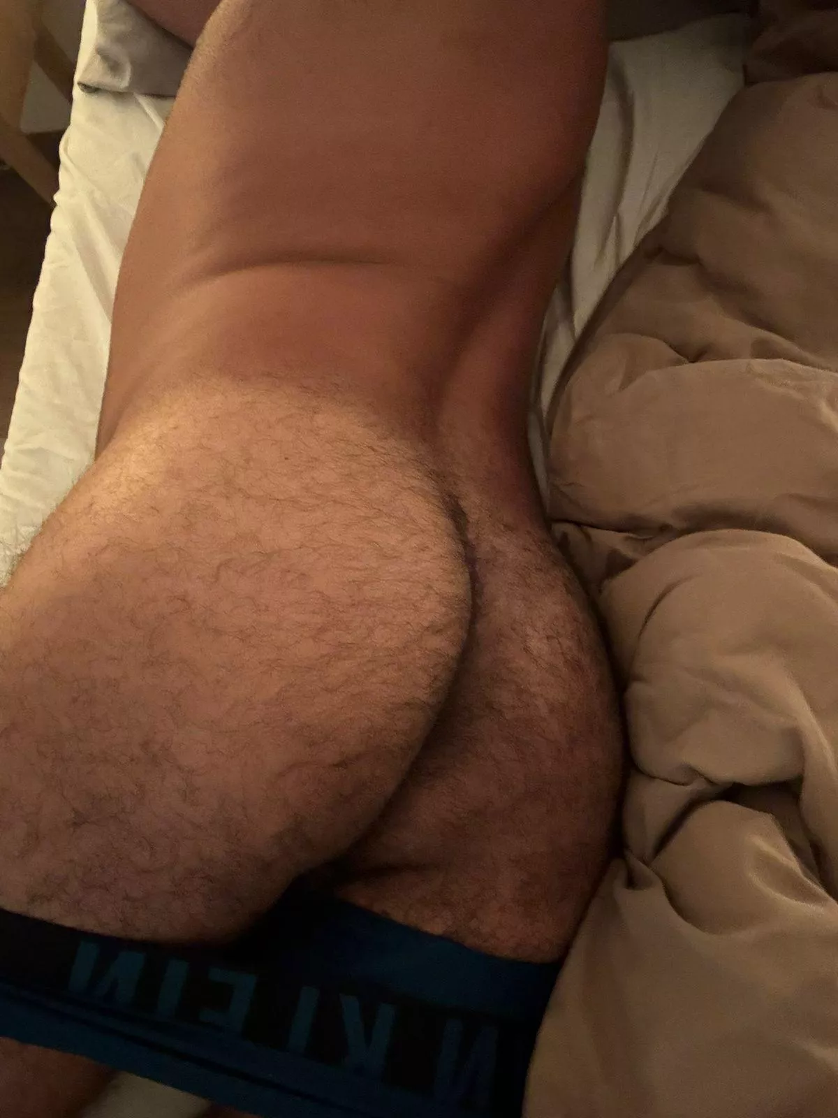 Hairy brown ass