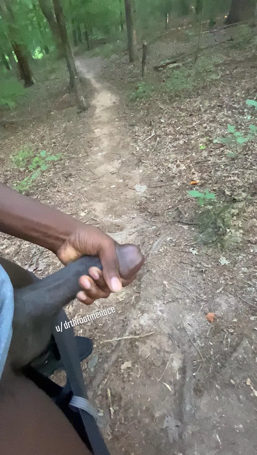 Quick break on the hiking trail 😈