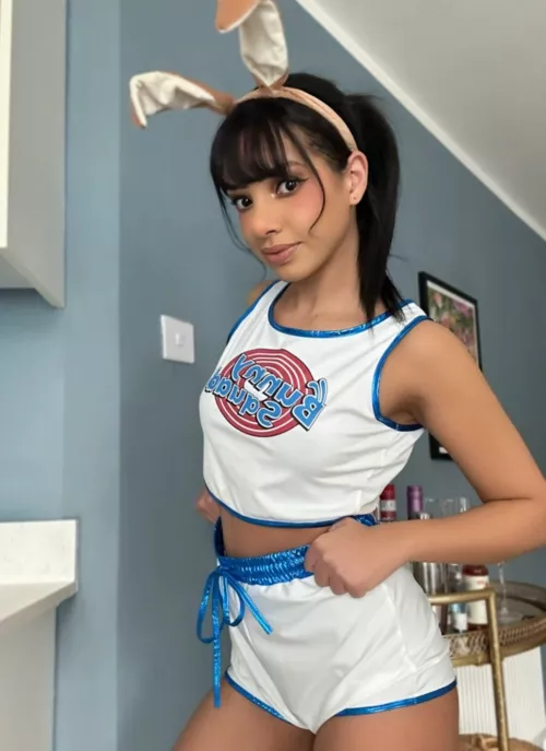 This bunny is more mischievous than she appears