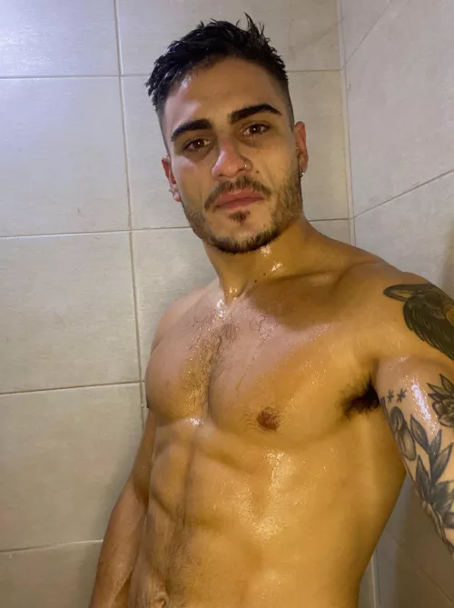 Would you like to help me soap up?