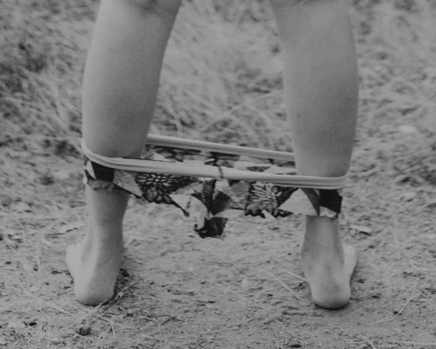 A little bit of an artistic shot from an outdoor striptease