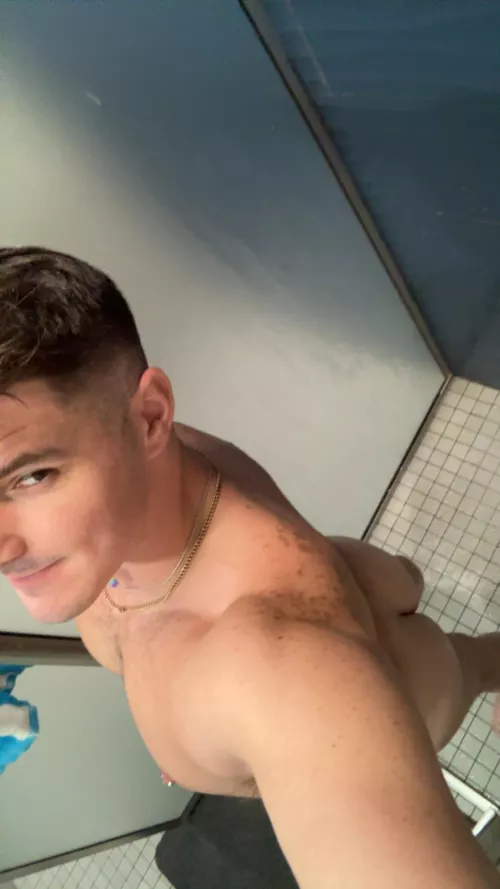 Accidentally left the shower door open