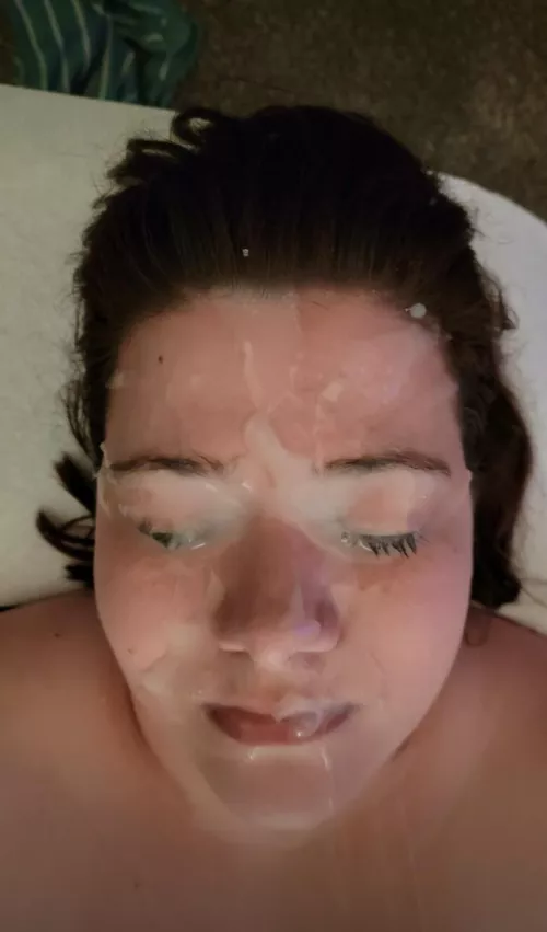 Drained my balls on my wife’s pretty face.
