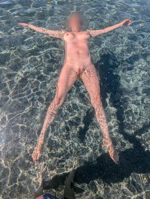 Enjoying a beach in Crete