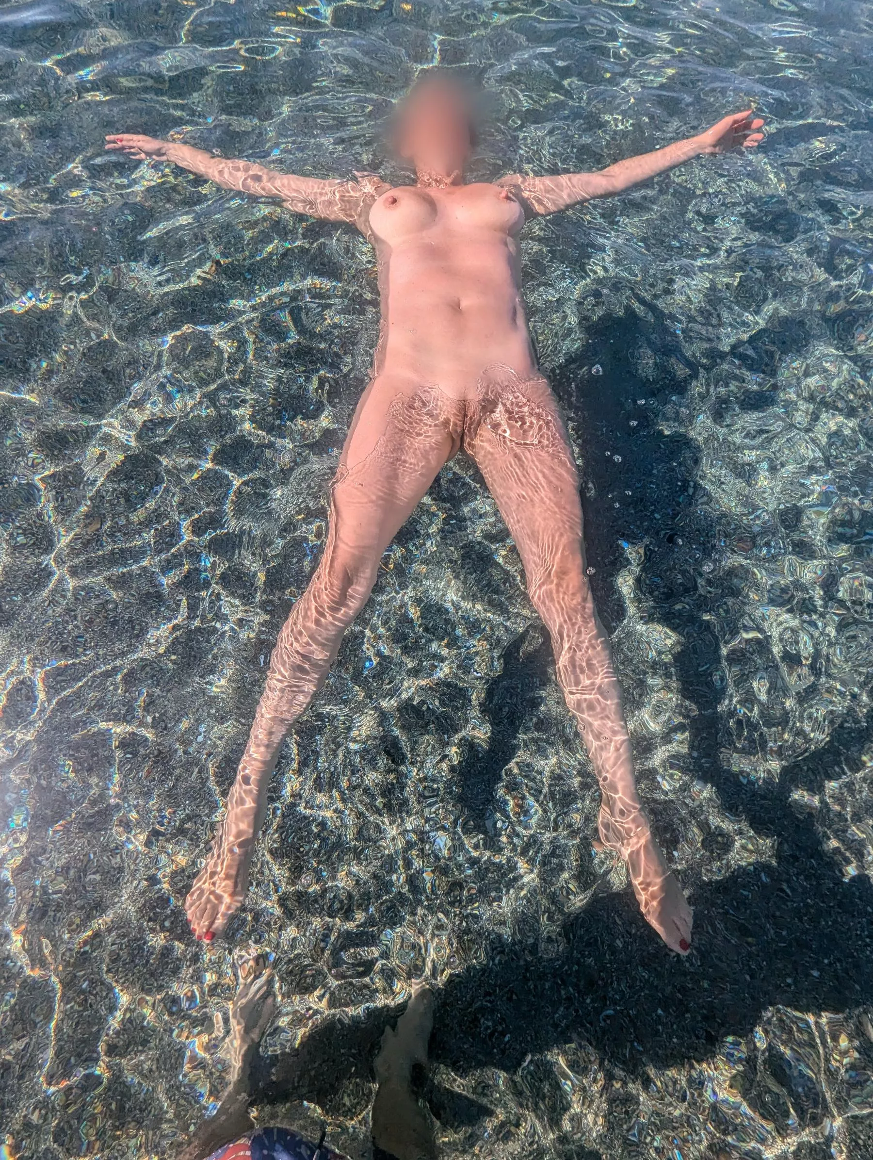 Enjoying a beach in Crete