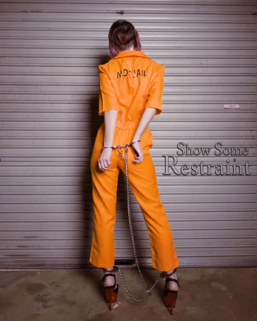 Foxxy securely cuffed, no escapes.