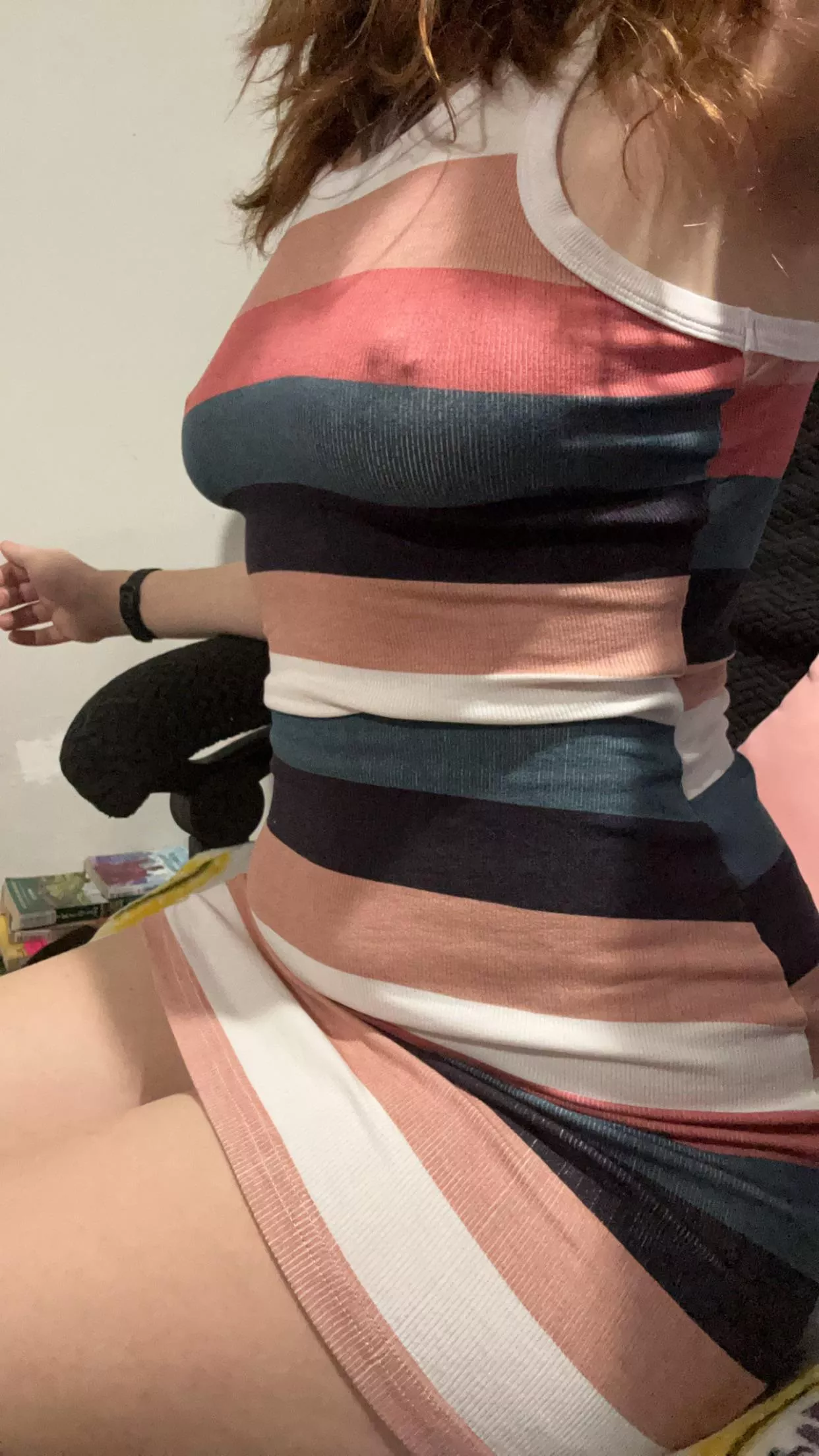 I am in love with my new dress. Braless was a good call. 