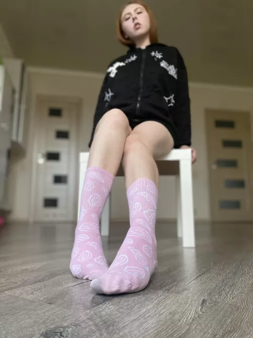 I love socks with different prints