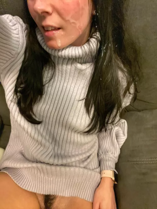 I was having some alone time when he came in and covered me 