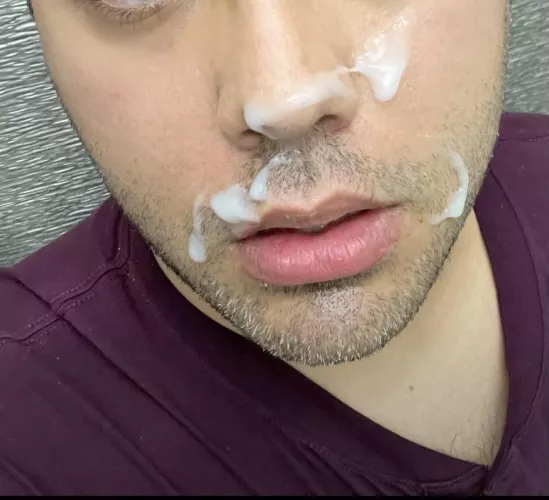 Love being covered with my coworker’s cum