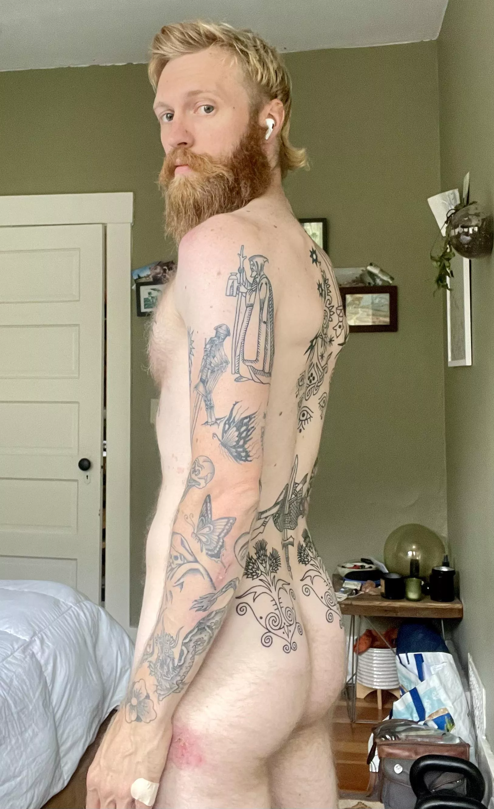 Never mind the road rash on my thigh