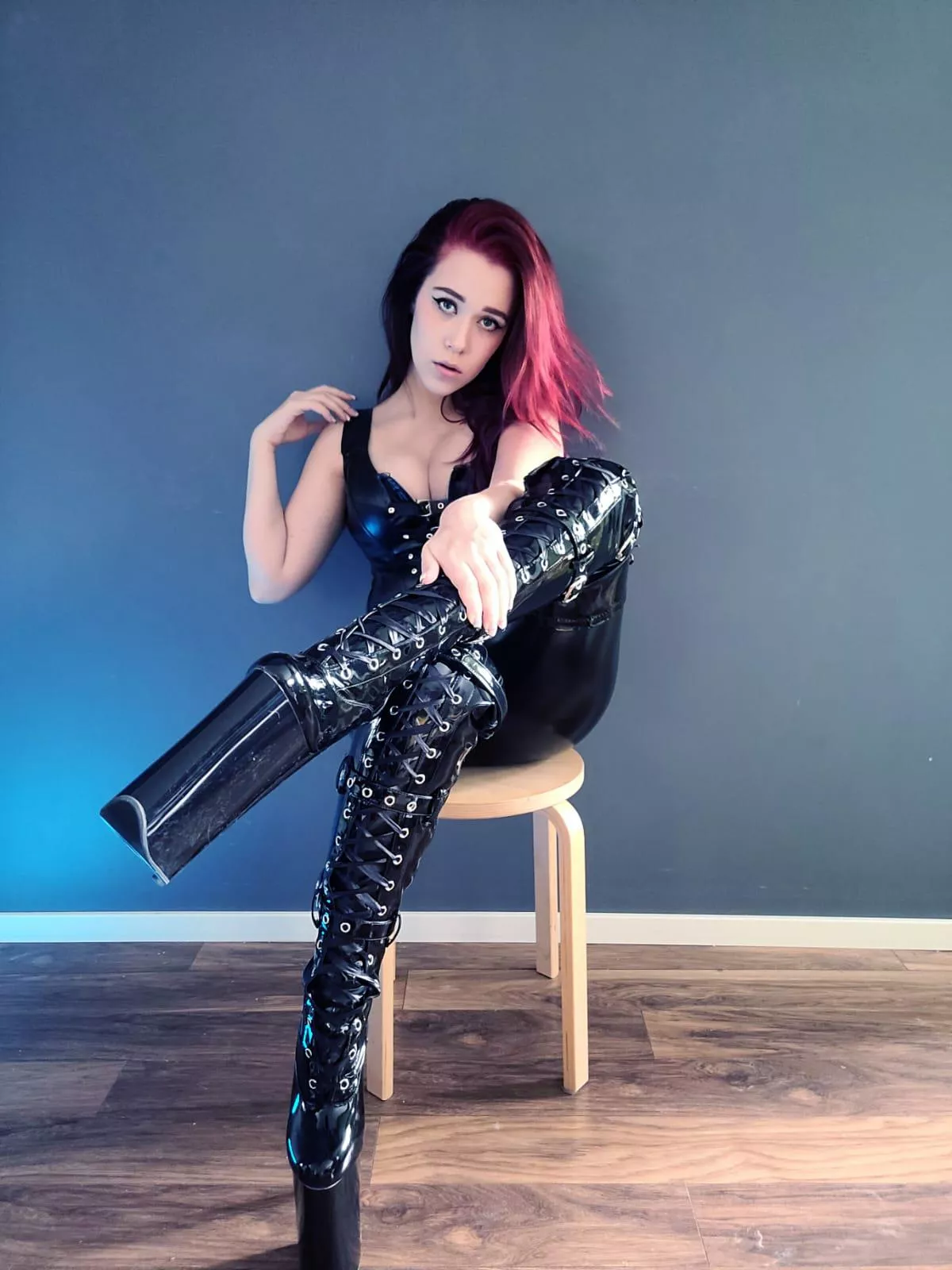 Someone said my suit and high heels are too much—what do you think?