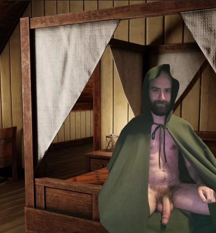 The ranger waits at the tavern