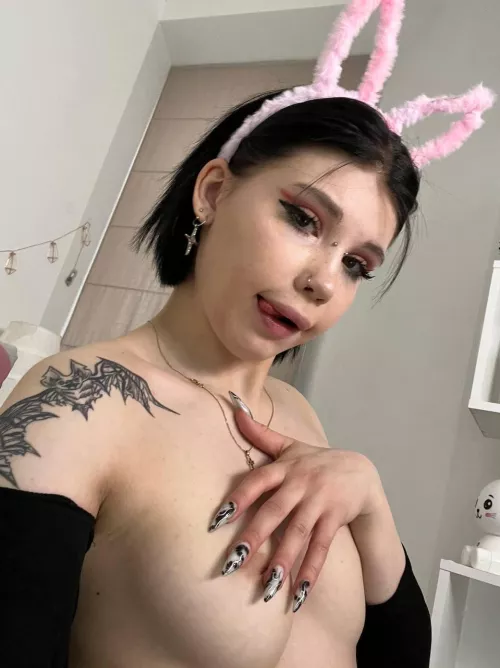 this playful bunny needs a carrot