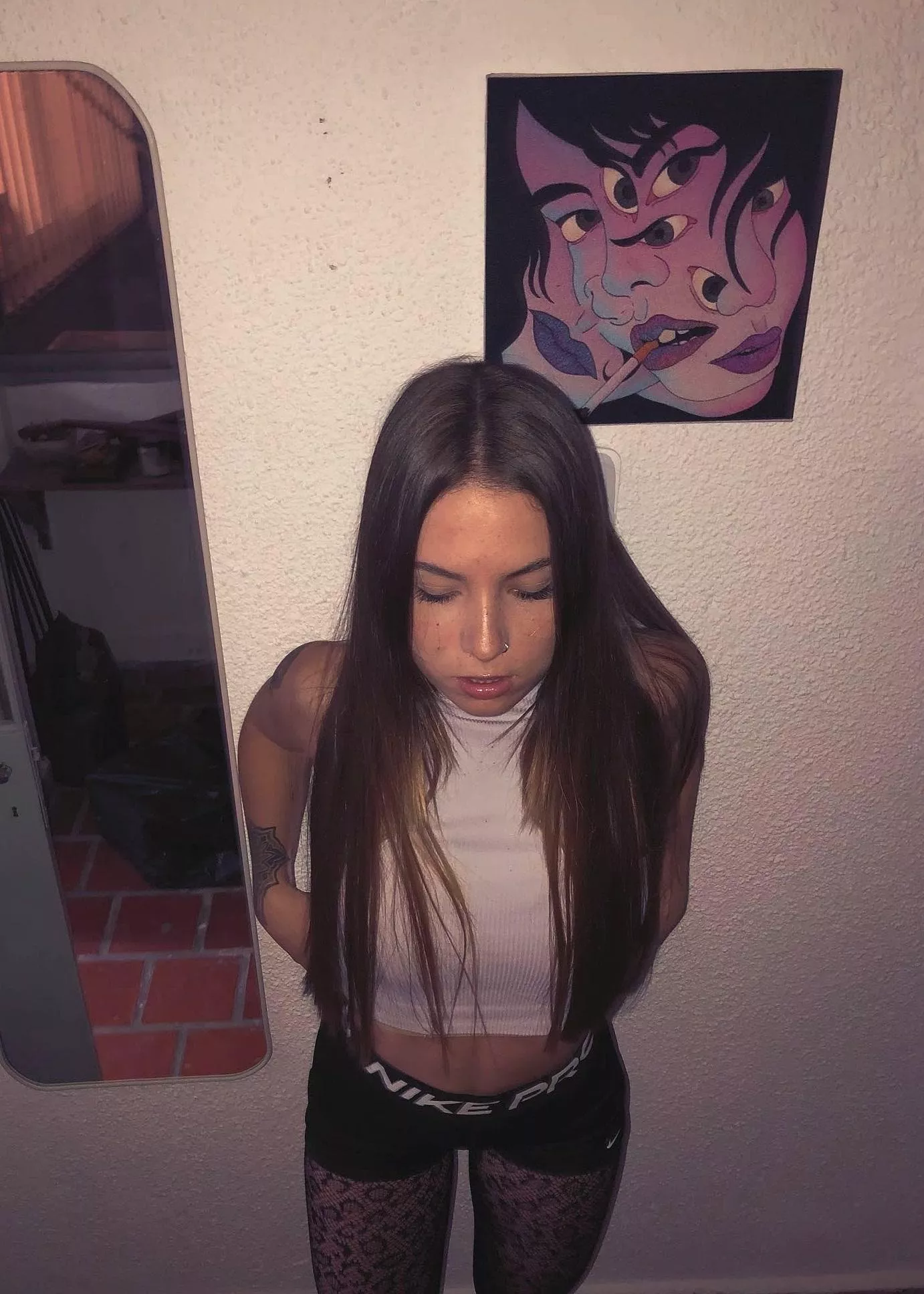 Thrust me up against the wall and just slide that cock in